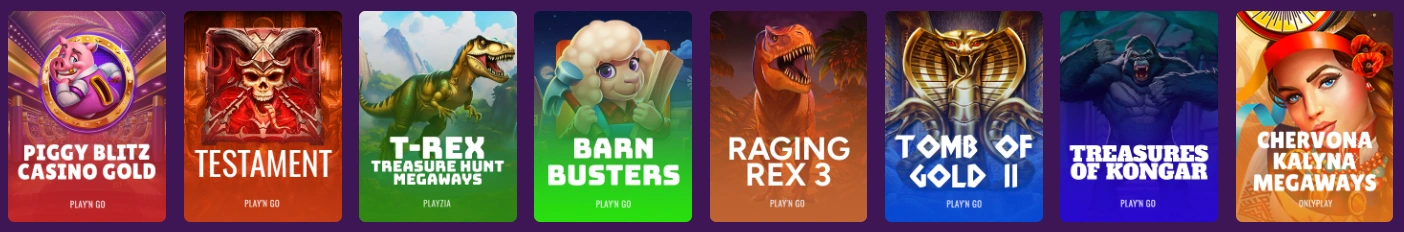 Megaways slot games available at Betti Casino